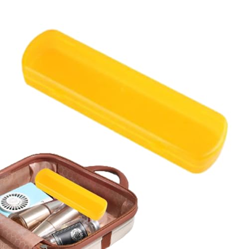 Zahnbürstenhalter für Reisen, tragbare Bürstenaufbewahrungsbox, wasserdichte Zahnbürsten-Zahnpasta-Hülle, Multifunktions-Box für Badezimmer, Schminktisch, Camping, Reisen von Anulely