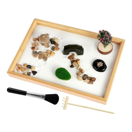 Zen Garden Sand Kit - Meditationssandtablett Zen Garten | Wohnkultur im japanischen Stil, inklusive 3 Sandsäcken, für Küchentische, Büros, Schreibtische Zen Garden Sand Kit - Meditationssandtablett Zen Garten | Wohnkultur im japanischen Stil, inklusive 3 Sandsäcken, für Küchentische, Büros, Schreibtische von Anulely