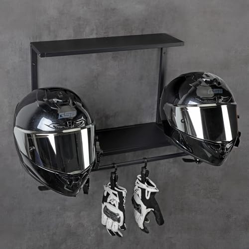 Anvuda Helmhalter Wand Wandhalterun, Motorradhelmhalterung, Motorradhelmhalterung,Helmständer mit 4 Haken, robuste Wandhalterung aus Stahl für Footballhelme,Helmhalterung für Motorradfahren Anvuda Helmhalter Wand Wandhalterun, Motorradhelmhalterung, Motorradhelmhalterung,Helmständer mit 4 Haken, robuste Wandhalterung aus Stahl für Footballhelme,Helmhalterung für Motorradfahren von Anvuda