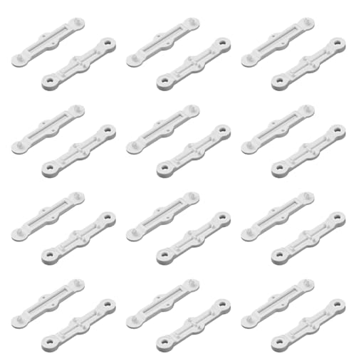 Anwangda 12 Stück Fliegengitter Fenster Clips, Selbstklebende Kunststoff Fenster, Montageschnallen ohne Bohren, Insektenschutzgitter für Küche Balkontür(Weiß) von Anwangda