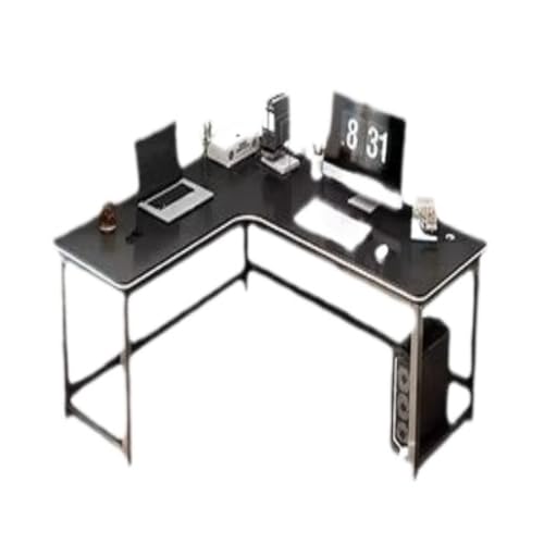 Multifunktionstisch Computertisch Desktop-E-Sport-Tisch Einfacher Miethaus-Schreibtisch Schlafzimmer Studentenheimtisch Einfach Modern Bed Side Table (Color : Black, Size : C) von Anwat