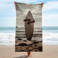 Beach Handtuch Surfbrett von Anwave