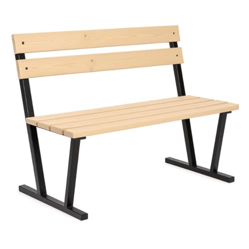 Anwicar Bankbeine Metall Schwarz (Bank komplett mit am Boden verschraubbaren Beinen) von Anwicar