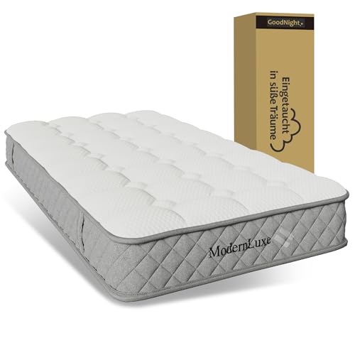 Anwick Kaltschaummatratze 140x200 cm mit Taschenfederkern - Orthopädische Matratze Härtegrad H3, 7-Zonen Unterstützung, Atmungsaktiv & Bewegungsentkoppelt, Vakuumverpackt (90 * 200) von Anwick