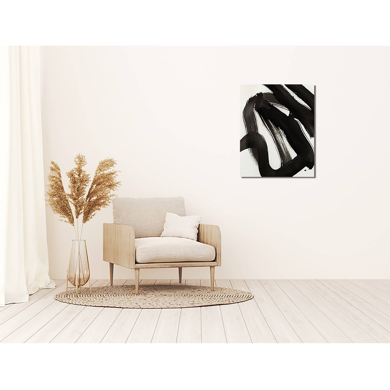 Bild Abstract black ink brush stroke Bild Abstract black ink brush stroke von Any Image