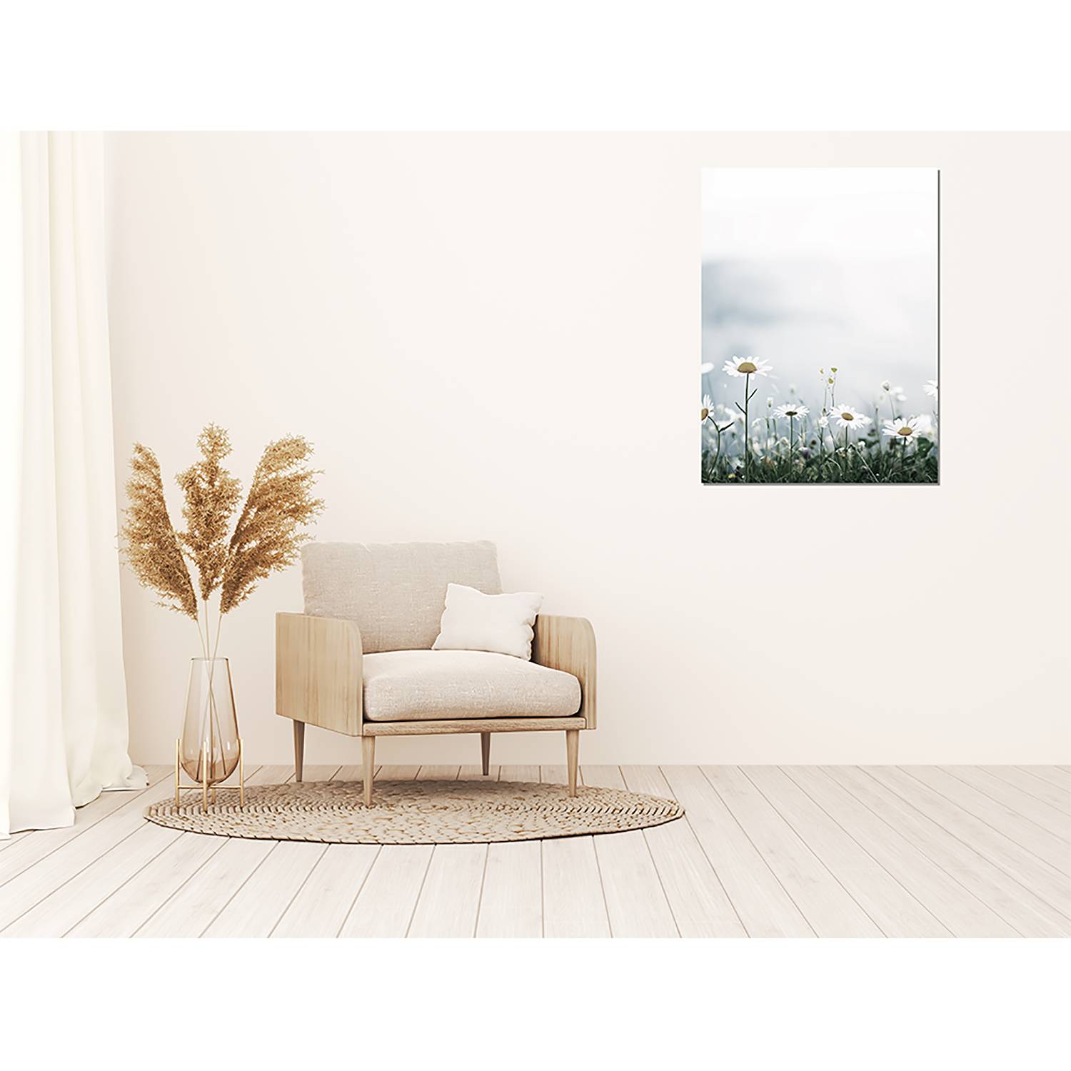 home24 Bild Alpine Meadow Metal: Aku-Dibond Multicolor 60 x 80cm von home24