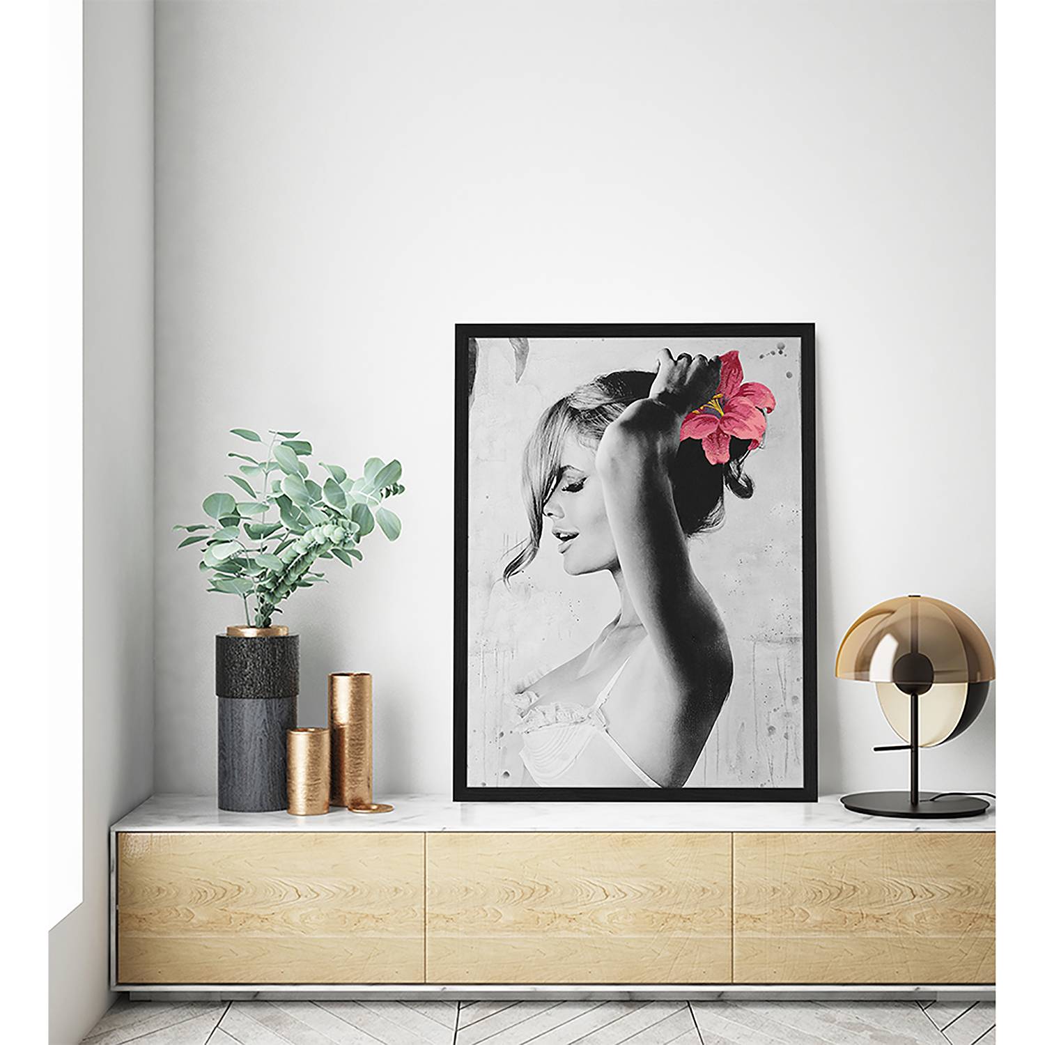 home24 Bild Kate Moss IV Rahmen: Massivholz Buche, lackiert Abdeckung: Plexiglas Schwarz 73 x 93cm home24 Bild Kate Moss IV Rahmen: Massivholz Buche, lackiert Abdeckung: Plexiglas Schwarz 73 x 93cm von home24