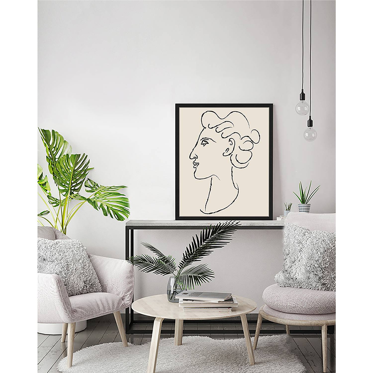 Bild Side Portrait Inspired By Matisse von Any Image
