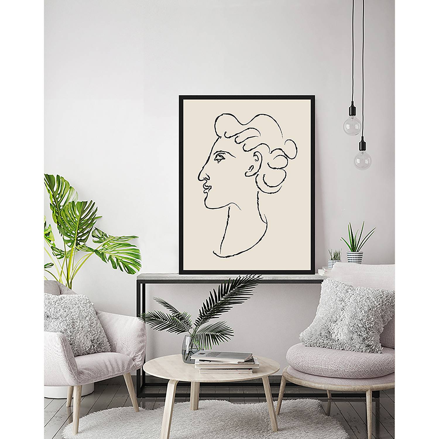 Bild Side Portrait Inspired By Matisse von Any Image