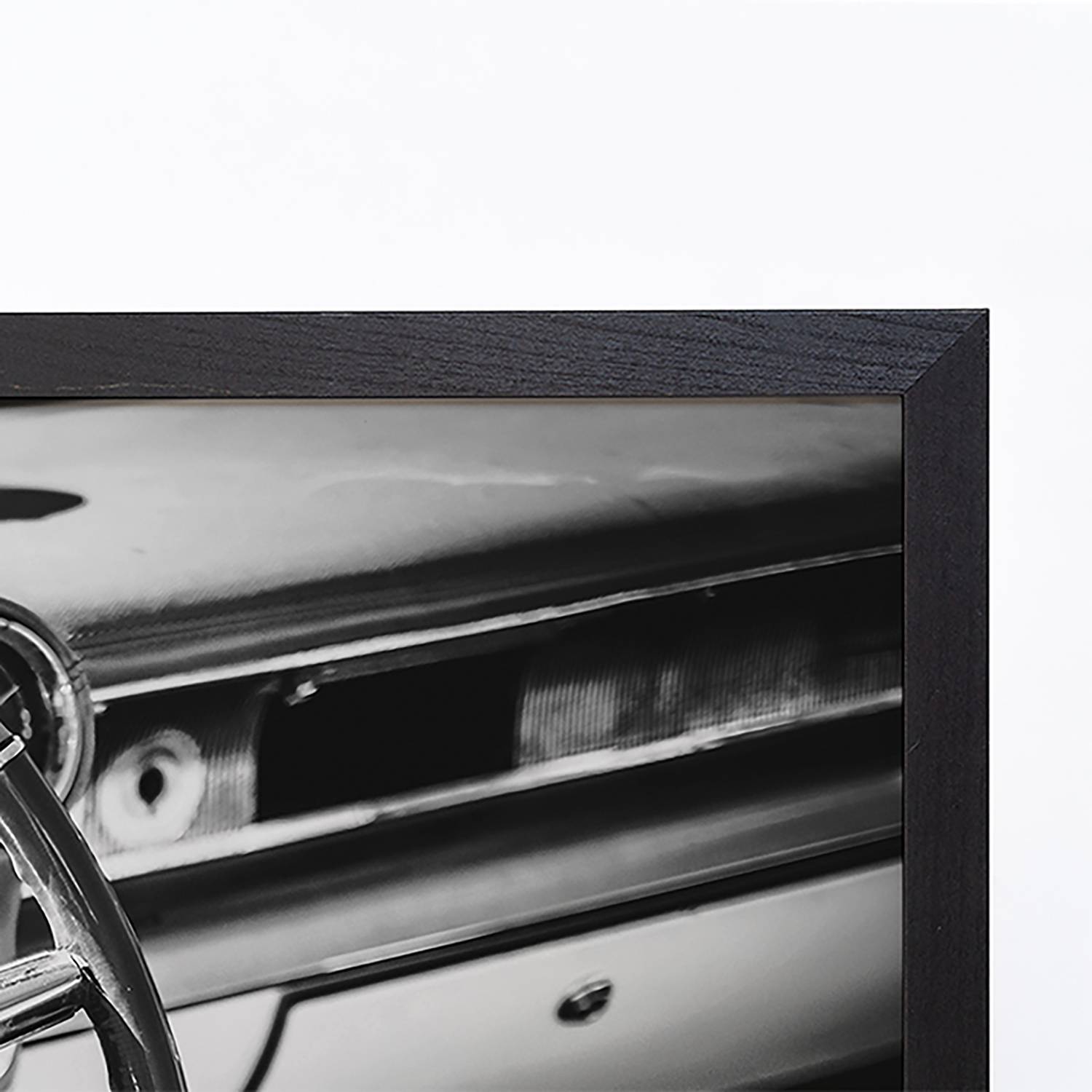 home24 Bild Steering wheel Rahmen: Massivholz Buche, lackiert Abdeckung: Plexiglas Schwarz 93 x 73cm home24 Bild Steering wheel Rahmen: Massivholz Buche, lackiert Abdeckung: Plexiglas Schwarz 93 x 73cm von home24