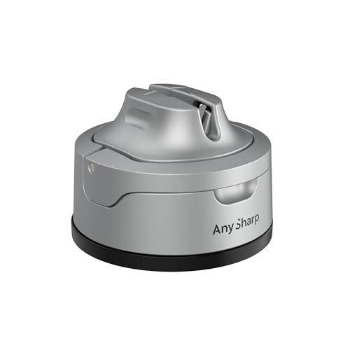 AnySharp Evo Messerschärfer, Freihändige Sicherheit, PowerGrip Saugnapf, Sicheres Schärfen aller Küchenmesser, Ideal für gehärteten Stahl & Wellenschliff, Weltbeste Qualität, Kompakt, Silber AnySharp Evo Messerschärfer, Freihändige Sicherheit, PowerGrip Saugnapf, Sicheres Schärfen aller Küchenmesser, Ideal für gehärteten Stahl & Wellenschliff, Weltbeste Qualität, Kompakt, Silber von AnySharp