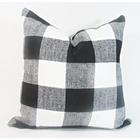 Kissen - Schwarz Checker Schwarz. Schwarz/Weiß-Kissen... 16", 17", 18 ", 20" 24 "26", Lumbalen Oder Euro-Schein Kissen - Schwarz Checker Schwarz. Schwarz/Weiß-Kissen... 16", 17", 18 ", 20" 24 "26", Lumbalen Oder Euro-Schein von AnyarwotDesigns