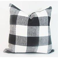 Schwarzekissen - Schwarz Checker Kissen. Schwarz Und Weiß Euro Schein-26 "x 26" Schwarzekissen - Schwarz Checker Kissen. Schwarz Und Weiß Euro Schein-26 "x 26" von AnyarwotDesigns