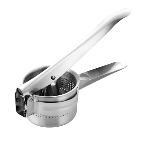 Kartoffelpresse, Multifunktionale Edelstahl Spätzlepresse, Kartoffelstampfer und Spaghettieispresse, Ergonomisches Design, Langlebig und Einfach zu Reinigen – Perfekt für Kartoffeln, Spätzle von Anyhot