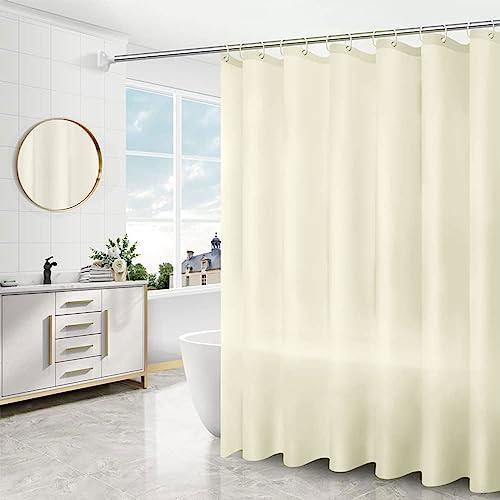 Anyingkai Duschvorhang,Anti-Bakteriell Badewanne Vorhang,180 x 200 cm Waschbar,Duschvorhang Weiß Transparent,Duschvorhang Transparent,Anti-Schimmel Duschvorhang,Waschbar Duschvorhang (Beige) von Anyingkai