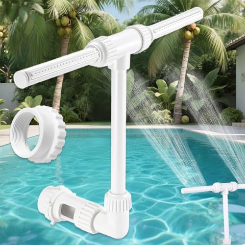 Pool Brunnen Wasserfall Dual Springbrunnen für Außen, Pool Wasserfontäne mit Adapter, Pool Fontäne Sprinkler Einstellbarer poolbrunnen teich für Fountain und Spa Pool Brunnen Wasserfall Dual Springbrunnen für Außen, Pool Wasserfontäne mit Adapter, Pool Fontäne Sprinkler Einstellbarer poolbrunnen teich für Fountain und Spa von Anyingkai