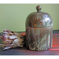 Keramik Behälter. Glas Mit Deckel Zur Eleganten Aufbewahrung. Hand Gefertigtes Art Pottery Trinket Glas von AnythingDiscovered