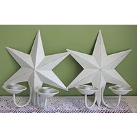 Rustikaler Stern Kerzenhalter. Shabby Chic Hängende Wohnkultur Rustikaler Stern Kerzenhalter. Shabby Chic Hängende Wohnkultur von AnythingDiscovered