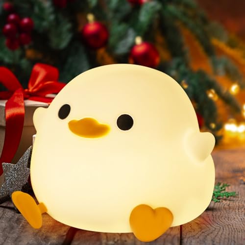 Anywin DoDo Ente Nacht Licht, Silikon Enten Lampe Dimmbares Kinderzimmer Nachtlicht, Wiederaufladbare LED Nachttischlampe mit 20 Minuten Timer Geschenke für Jungen, Mädchen von Anywin