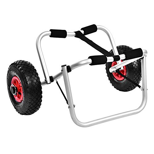 Aoaoy 10 PS Schock 68 × 38 × 16 aus Aluminium Kajak Kanu-Rad Trolley von Aoaoy