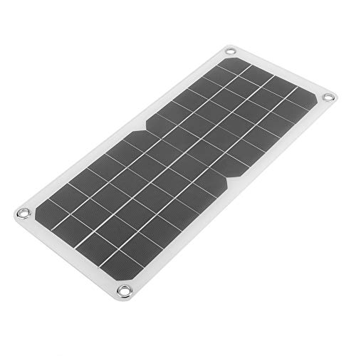 Aoaoy 10 W 18 V Solarpanel, flexibel, Lade 12 V, Akku, Dual USB, 5 V, Telefon, Aufladen im Freien, Rucksackladung im Freien, mit Kühlung und Belüftung von Aoaoy