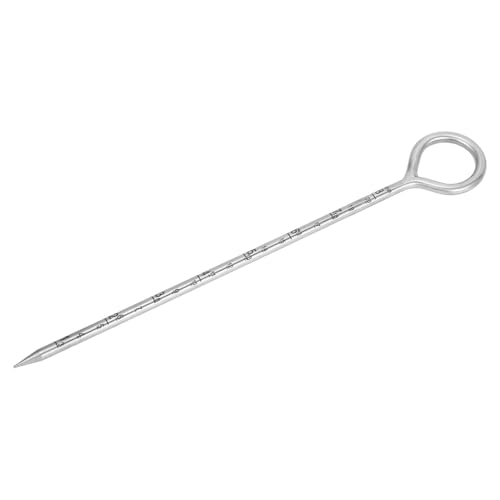 Aoaoy 10 Zoll Probenfühler, Bodentestset aus Edelstahl mit kreisförmigem Griff für Gartenbaubetriebe, Identifizierung der Bodenbeschaffenheit und von Aoaoy
