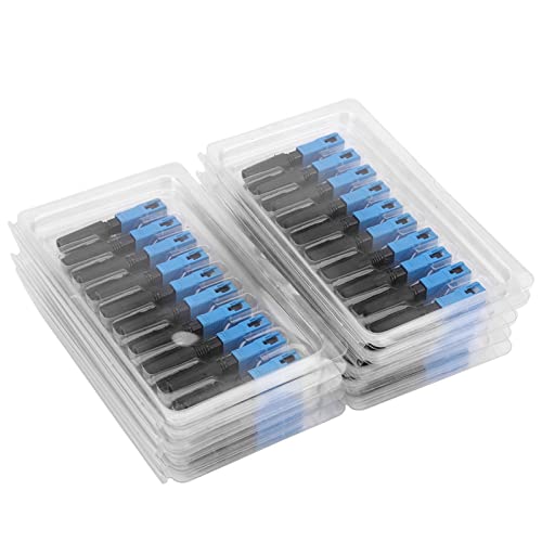 Aoaoy 100 Stück Adapter Schnellverbinder auf SC-Faser integriert für FTTH-Glasfaserverbinder von Aoaoy