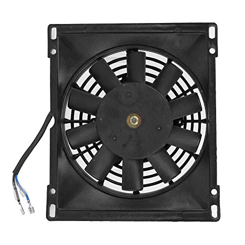 Aoaoy 12V Rechteck elektrischer Kühlventilator Ersatz, Stromumwandlungsrate Heizkühlventilator, Universal Wasserkühler Heizkühler Mount Kit kompatibel mit PIT Quad Bike ATV von Aoaoy
