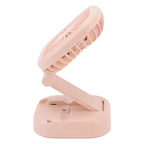 Aoaoy 3 -Geschwindigkeits -Handheld Lüfter Kleiner Tragbarer Lüfter für Reisen, Schlafsaal, Camping mit 500 MAh Wiederaufladbarer Batterie, Rotierbarer Griff (Rosa) von Aoaoy