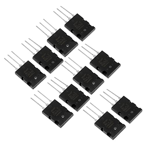 Aoaoy 5 Paar schwarze 2SC5200 Hochleistungs-Audio-Transistor, NPN Audio-Leistungstransistor von Aoaoy