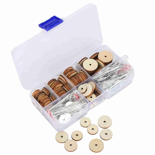 Aoaoy 50 Set Puppengelenke DIY Craft Kit Doll Herstellung Fibreboard -Diskolkfugen Holz Flachwaschmaschinen Set DIY Craft Toy Accessoires Teddybär Making Supplies von Aoaoy