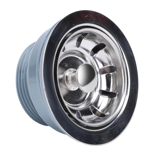 Aoaoy Abfluss-Set aus Edelstahl, Sieb mit polierter Korb, für Küchenspüle mit 52 mm Öffnung, geeignet für Mini- oder Spülbecken von Aoaoy