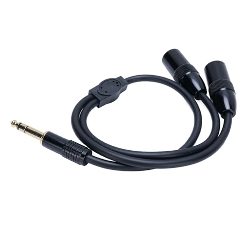 Aoaoy Audiokabel, Stereo, vergoldete Kerze, 6,35 mm, für Doppel-XLR-Adapter, Y-Splitterkabel, für Mikrofone, DV-Kameras Aoaoy Audiokabel, Stereo, vergoldete Kerze, 6,35 mm, für Doppel-XLR-Adapter, Y-Splitterkabel, für Mikrofone, DV-Kameras von Aoaoy