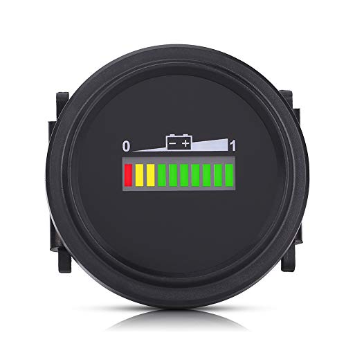 Aoaoy Batterie-Messgerät, 12 V/24 V/36 V/48 V/72 V, LED, Digital-Batterieanzeige, Batterieanzeige, Kapazität für das Auto von Aoaoy