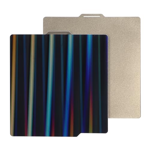 Aoaoy Bauplatte für Doppeldruckbetten, strukturierte und glatte PEI, Farbspritze, flexibel, für 3D-Drucker, 257 x 257 mm von Aoaoy