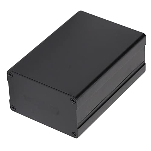 Aoaoy Elektrokasten aus Aluminium, geteilt, für Heimwerker, 46 x 76 x 110 mm, Schwarz, mit Anschlussgehäuse (glänzender Stil) von Aoaoy