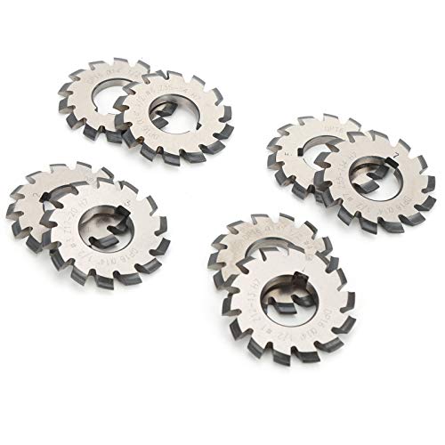 Aoaoy Frässchneider, 8 Stück, involutionäres Werkzeug zum Schneiden von Geschwindigkeiten, 55 mm, 22 mm, 14,5 °, universelles Design mit Zähnen aus Hochgeschwindigkeitsstahl Aoaoy Frässchneider, 8 Stück, involutionäres Werkzeug zum Schneiden von Geschwindigkeiten, 55 mm, 22 mm, 14,5 °, universelles Design mit Zähnen aus Hochgeschwindigkeitsstahl von Aoaoy