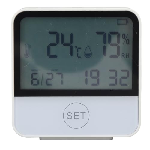 Aoaoy Großes Display, digitales Innenthermometer, LCD, Hygrometer mit Hintergrundbeleuchtung und einstellbaren Modi, Feuchtigkeitsmesser für den Hausgebrauch von Aoaoy
