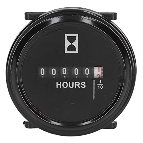 Aoaoy Houmoir, Mechanischer Stundenzähler, AC DC Universal für Baumaschinen, große Reichweite, vollständig versiegelt, multimedial, elektronisches Quarz, Synchronisationsbereich von Aoaoy