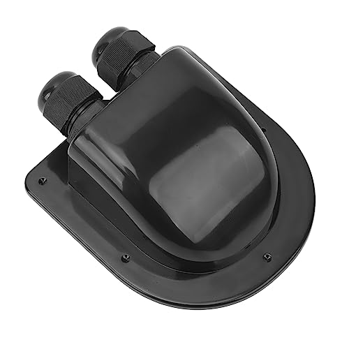 Aoaoy Kabeleinführung, IP68, Verriegelung für den Eingang mit Doppelkabel, wetterfest, IP68, für das Dach von Wohnmobilen, Yacht (schwarz) von Aoaoy