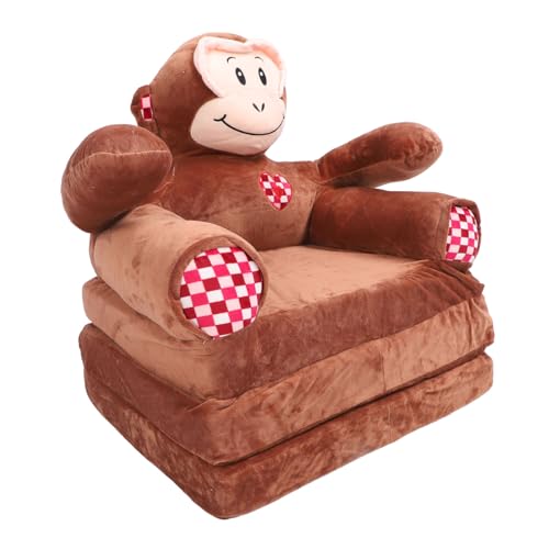 Aoaoy Klappes Sofa für, 2 in 1 Cartoon mit Armlehnen, Bequemer Kinderstuhl, Abnehmbares Sofa, Sofa in das Bett Verwandelbar und Mädchen (Geldform) von Aoaoy