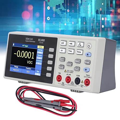 Aoaoy LCD-Multimeter, tragbar, digital, LCD, Anzeige von Daten 55000, Zählung für Spannungswiderstand XDM1241 von Aoaoy