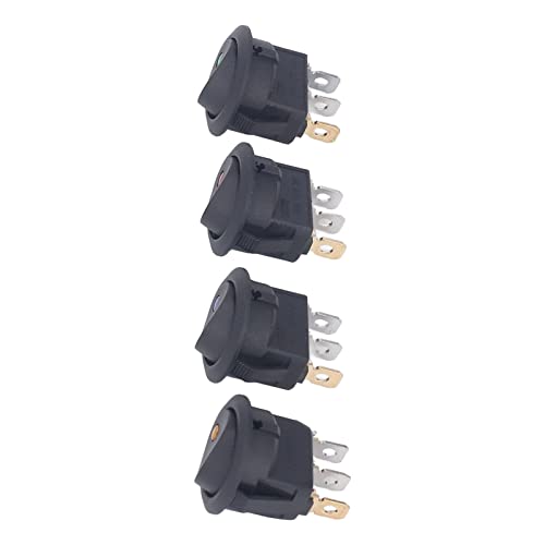Aoaoy LED -Runde Kippschalter, 4pcs 12V 3 Pin 2 Position Bootswippsschalter 20 Mm, Stabile Leistung, für Automobile, Wohnmobile, Haushaltsgeräte Aoaoy LED -Runde Kippschalter, 4pcs 12V 3 Pin 2 Position Bootswippsschalter 20 Mm, Stabile Leistung, für Automobile, Wohnmobile, Haushaltsgeräte von Aoaoy