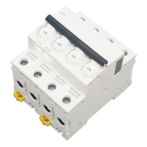 Aoaoy Leitungsschutzschalter Miniatur PA66 Flammenhemmende Verkleidung 4P Brexer Automatisch für Gewerbegebäude AC 400 V (10 A) von Aoaoy