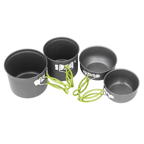 Aoaoy Messkit für den Außenbereich, leichtes Camping-Furnier mit klappbarem Griff, Mess-Set aus Aluminiumlegierung für Wandern, Outdoor-Mess-Set Aoaoy Messkit für den Außenbereich, leichtes Camping-Furnier mit klappbarem Griff, Mess-Set aus Aluminiumlegierung für Wandern, Outdoor-Mess-Set von Aoaoy