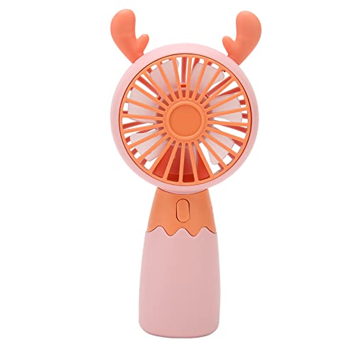 Aoaoy Minheld Fan mit einem Akku von 300 mAh, Mini-USB-Ladegerät, tragbar, für das Büro auf Reisen zu Hause, ideale Kinder, Freunde und Reisende (Rosa) von Aoaoy