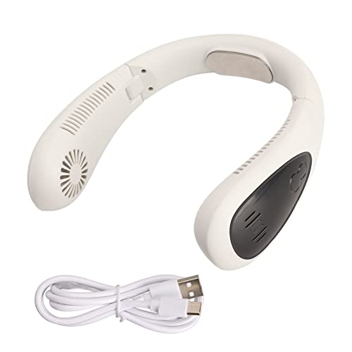 Aoaoy Mini-Ventilator mit 360-Grad-Anschluss, 3 einstellbare Stufen, LED-Anzeige, tragbarer Ventilator für den Außenbereich, tragbar, Hals, Kühlung der Hände von Aoaoy