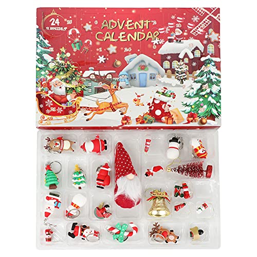 Aoaoy Mini Weihnachtsschmuck Blindkasten Spielzeug Winzige Hängende Dekorationen für Weihnachtsbaum Weihnachten Miniaturen Figuren Charme mit Goldenen Schleifen Schnur Hängende von Aoaoy