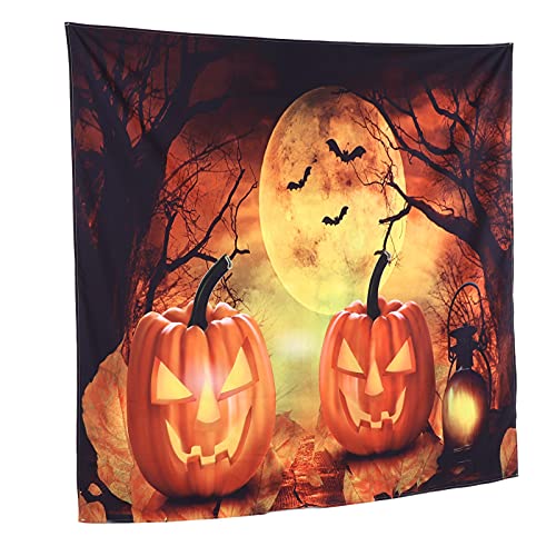 Aoaoy Polyester Wandteppich Halloween Polyester Faser Wandteppich Wandhänger Wohnkultur, Reiche Farben für Zuhause, Anwendungsbereich für Büros (230 * 180 cm) von Aoaoy