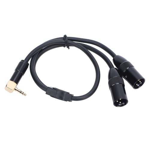 Aoaoy Professionelles 3,5-mm-Stereo-Kabel, XLR-Stecker, Y-Splitterkabel, 20n, 4N, OFC OFC mit vergoldeten Anschlüssen, flexibel, für Lautsprecher, Schritt, DJ Aoaoy Professionelles 3,5-mm-Stereo-Kabel, XLR-Stecker, Y-Splitterkabel, 20n, 4N, OFC OFC mit vergoldeten Anschlüssen, flexibel, für Lautsprecher, Schritt, DJ von Aoaoy